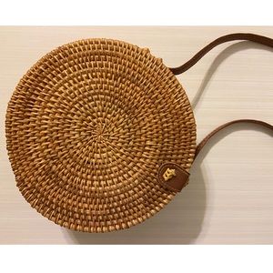 Round Rattan Bali Bag